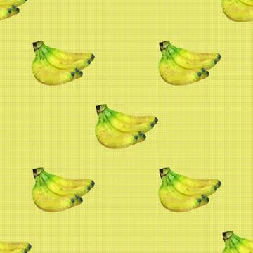 Seamless pattern with bananas Stock Illustration