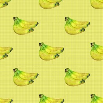 Seamless pattern with bananas Stock Illustration