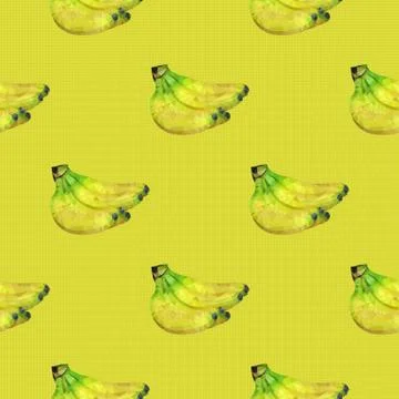 Seamless pattern with bananas Stock Illustration