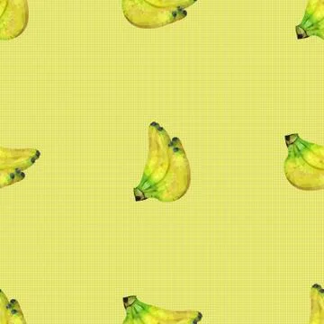 Seamless pattern with bananas Stock Illustration