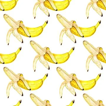 Seamless pattern with bananas Stock Illustration