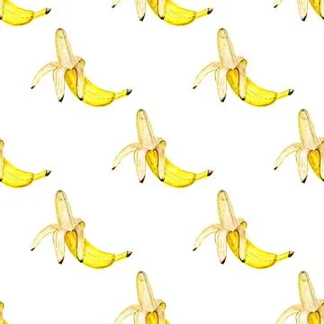 Seamless pattern with bananas Stock Illustration
