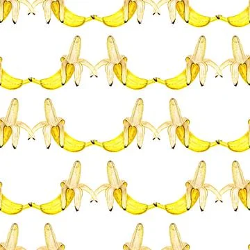Seamless pattern with bananas Stock Illustration