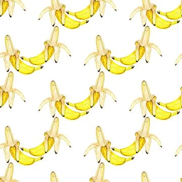 Seamless pattern with bananas Stock Illustration
