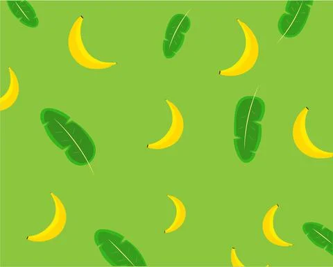 A seamless pattern with bananas Stock Illustration