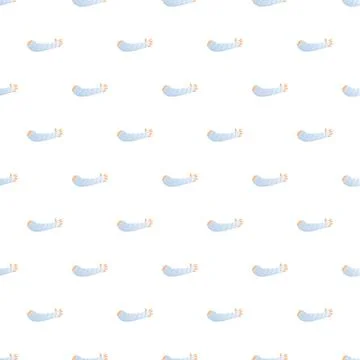 Seamless pattern of bandaged arms cartoon elements Stock Illustration