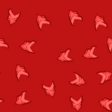 Seamless pattern bandit handkerchief wild west cartoon vector Stock Illustration