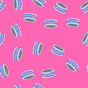 Seamless pattern bangle bracelet churi indian cartoon vector イラスト素材