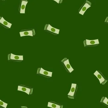 Seamless pattern bank cash stack cartoon vector Illustrazione stock