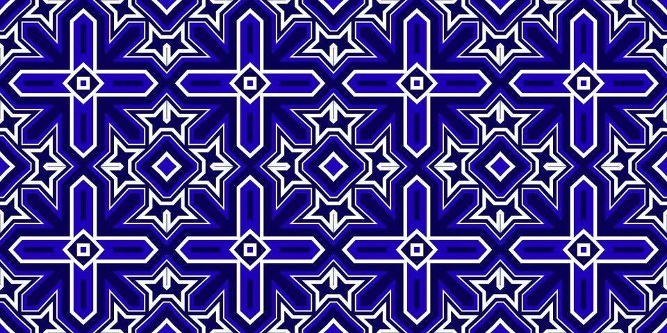 Seamless pattern banner blue and white. Merry Christmas. Happy New Year. Fr.. Illustrazione stock