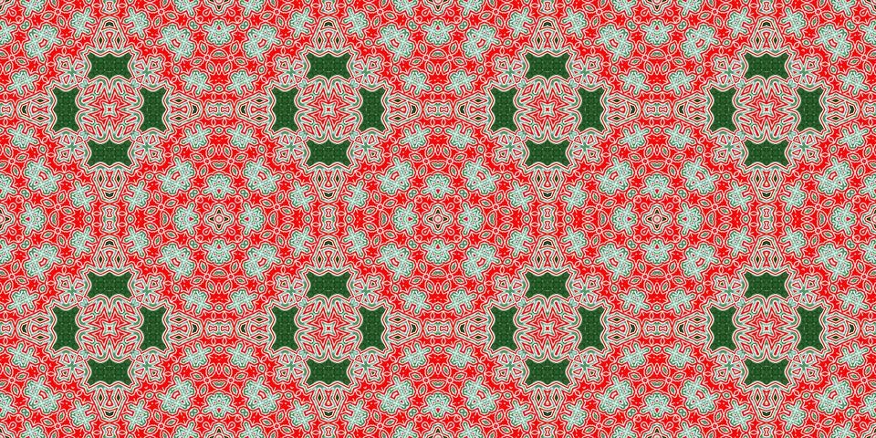 Seamless pattern banner red and green. Festive red and green Christmas patt.. Stock Illustration