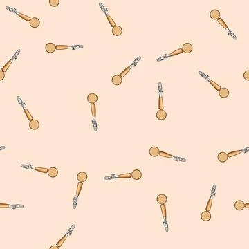 Seamless pattern bar beer tap handle cartoon vector Stock Illustration