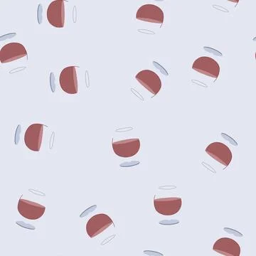 Seamless pattern bar cocktail glasses cartoon vector Stock Illustration