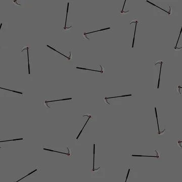 Seamless pattern bar crowbar metal cartoon vector 스톡 일러스트