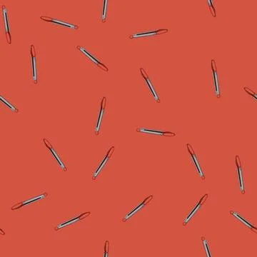 Seamless pattern barbecue tongs hand cartoon vector Stock Illustration