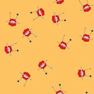 Seamless pattern barbeque grill bbq cartoon vector Illustrazione stock