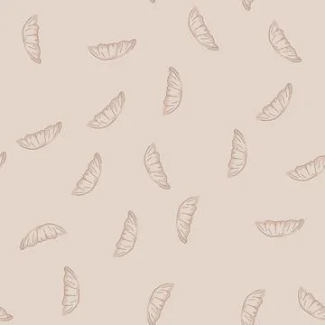 Seamless pattern barber moustaches cartoon vector Stock Illustration
