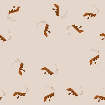 Seamless pattern barista coffee cup splash cartoon vector Stockillustratie