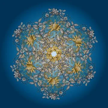 Seamless pattern in Baroque style. Vector. Graceful, delicate ornamentation in t 스톡 일러스트