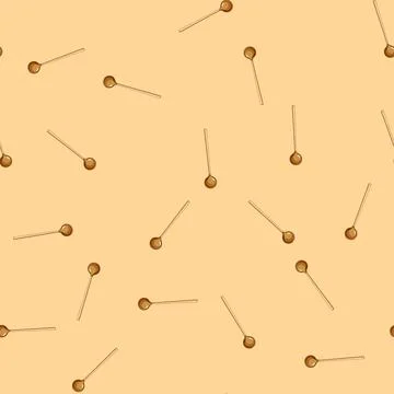 Seamless pattern bartender cocktail spoon cartoon vector Stock Illustration