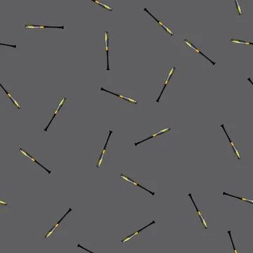Seamless pattern base bat baseball cartoon vector Stockillustratie