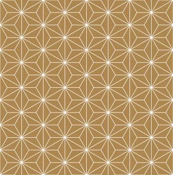 Seamless pattern based on Japanese ornament Kumiko Stock Illustration