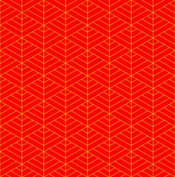 Seamless pattern based on Japanese ornament Kumiko Stock Illustration
