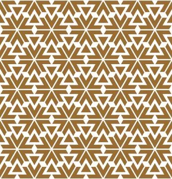 Seamless pattern based on Japanese ornament Kumiko Stock Illustration