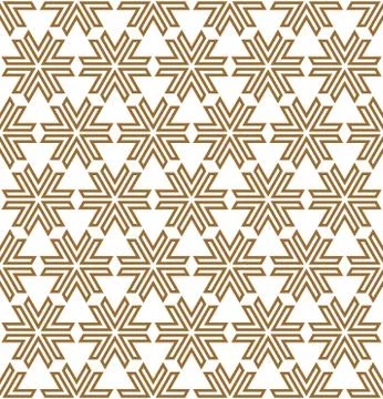 Seamless pattern based on Japanese ornament Kumiko Stock Illustration