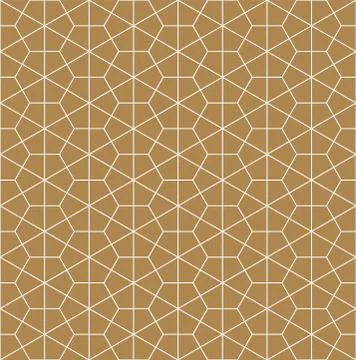 Seamless pattern based on Japanese ornament Kumiko Stock Illustration