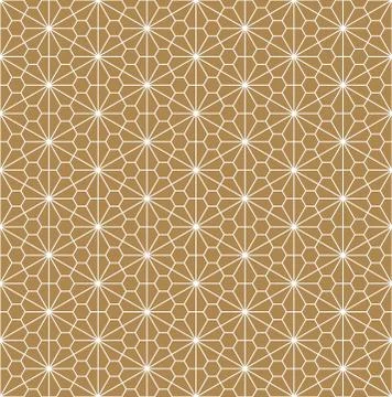 Seamless pattern based on Japanese ornament Kumiko Stock Illustration