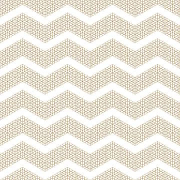 Seamless pattern based on Japanese ornament Kumiko.Golden color. Stock Illustration