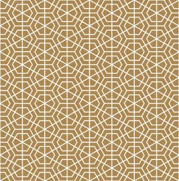 Seamless pattern based on Japanese ornament Kumiko Stock Illustration