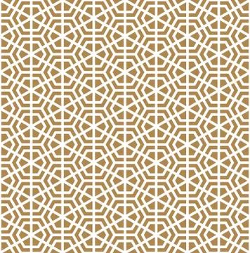 Seamless pattern based on Japanese ornament Kumiko Stock Illustration