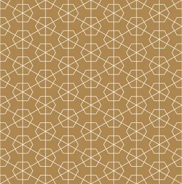 Seamless pattern based on Japanese ornament Kumiko Stock Illustration