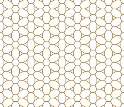 Seamless pattern based on Japanese ornament Kumiko Stock Illustration