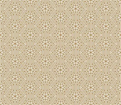 Seamless pattern based on Japanese ornament Kumiko Stock Illustration