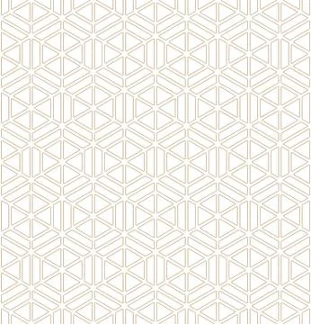 Seamless pattern based on Japanese ornament Kumiko Stock Illustration