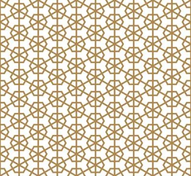 Seamless pattern based on Japanese ornament Kumiko Illustrazione stock