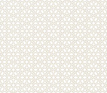 Seamless pattern based on Japanese ornament Kumiko Stock Illustration