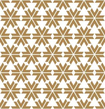 Seamless pattern based on Japanese ornament Kumiko Stock Illustration