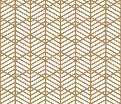 Seamless pattern based on Japanese ornament Kumiko Stock Illustration