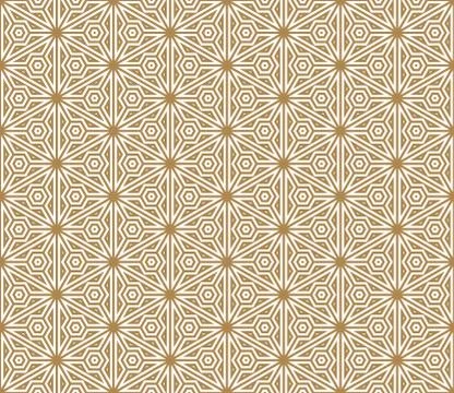 Seamless pattern based on Japanese ornament Kumiko Stock Illustration
