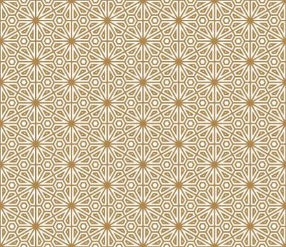 Seamless pattern based on Japanese ornament Kumiko Stock Illustration