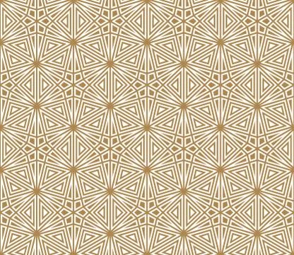 Seamless pattern based on Japanese ornament Kumiko Stock Illustration