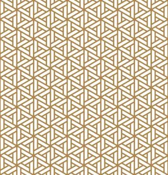 Seamless pattern based on Japanese ornament Kumiko Stock Illustration