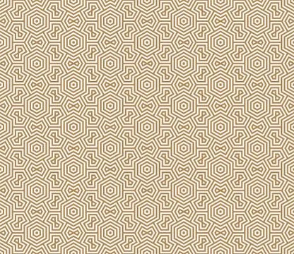 Seamless pattern based on Japanese ornament Kumiko Stock Illustration