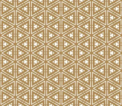Seamless pattern based on Japanese ornament Kumiko Stock Illustration