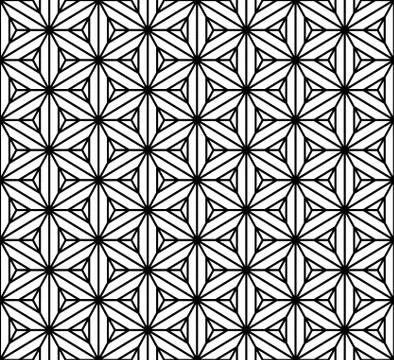 Seamless pattern based on japanese ornament Kumiko Stock Illustration