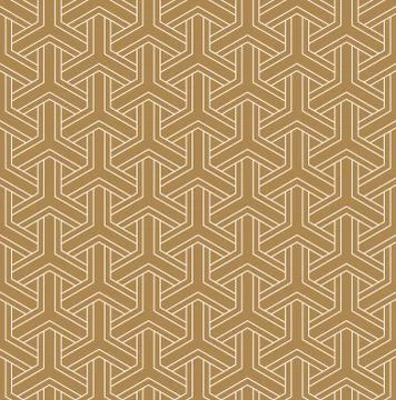 Seamless pattern based on Japanese ornament Kumiko Stock Illustration
